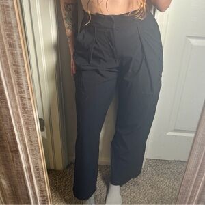Athleta Charcoal Elastic Waist Pants